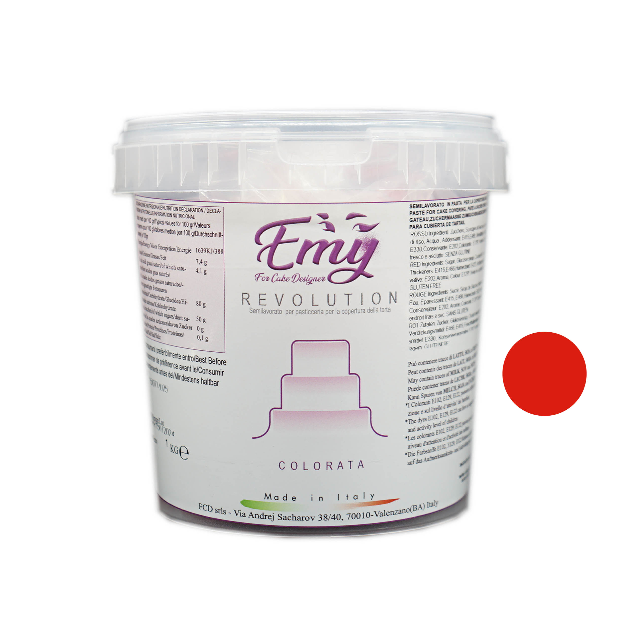  Foto: For Cake Designer -Emy Revolution rossa 1 kg